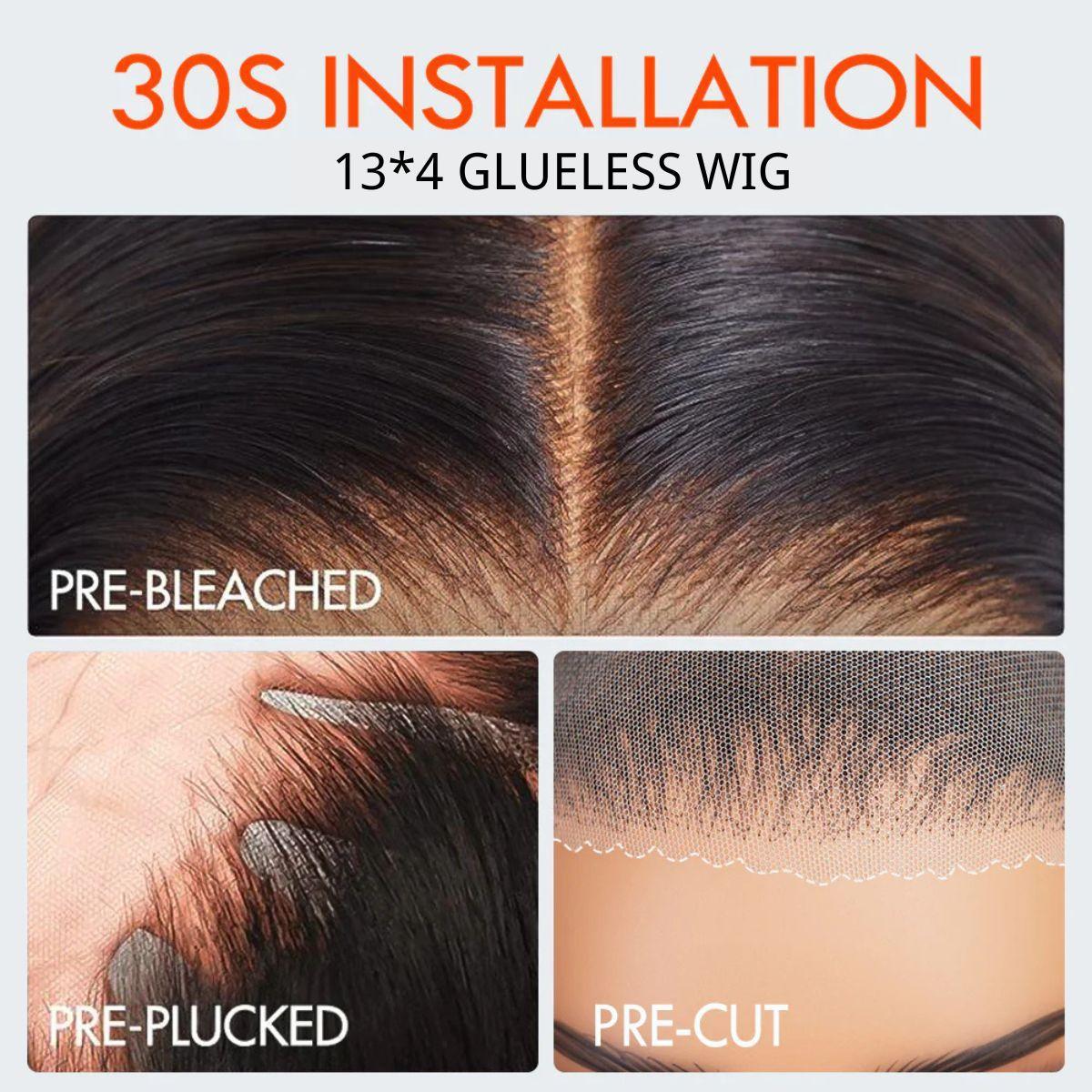 [200% Density] Menglle Yaki Loose Wave 13x4 Lace Front Wigs Human Hair Pre Cut Lace Glueless Yaki Bounce Wand Curly Wig Natural Hairline Beginner Friendly#springfresh#GiftedInLove