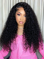 Comfort Wig 200% Density Deep Wave Glueless 7x6 Closure HD Lace Human Hair Wig Pre-Cut Lace