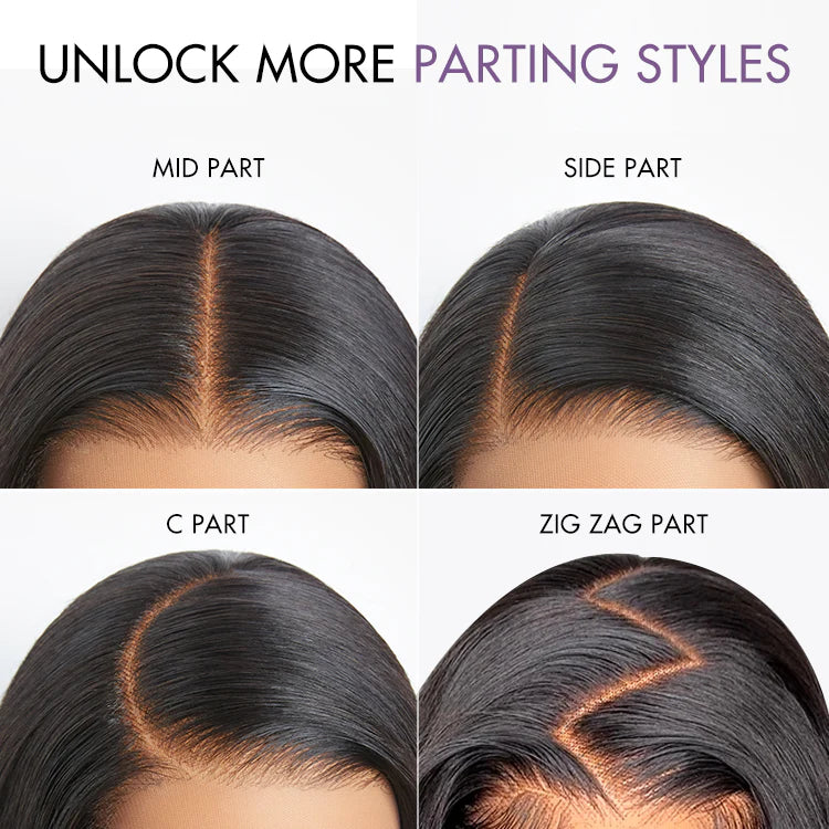 Menglle Hair Side Part Straight 13X4 Lace Front Wig With Baby Hair Pre Everything Glueless Quick Wear Human Hair Wigs 200% Density Natural Color#springfresh#GiftedInLove