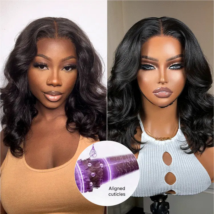 Shoulder Length Body Wave PartingMax Glueless 7x6 HD Lace Wig Pre-Cut Lace