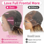 4/27 Highlight Water Wave 13x6 Lace Front Wig Human Hair P4/27 Honey Blonde Wig Human Hair Wet and Wavy HD Transparent Lace Frontal Wigs for Women Pre Plucked