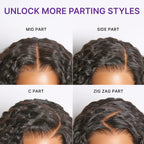Comfort Wig 200% Density Deep Wave Glueless 7x6 Closure HD Lace Human Hair Wig Pre-Cut Lace