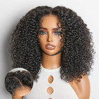Glueless 7x6 Closure Pre-Cut Lace Afro Curly Wig Flexi-Fit Drawstring Cap Beginner Friendly 200% Density