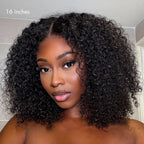 Glueless 7x6 Closure Pre-Cut Lace Afro Curly Wig Flexi-Fit Drawstring Cap Beginner Friendly 200% Density